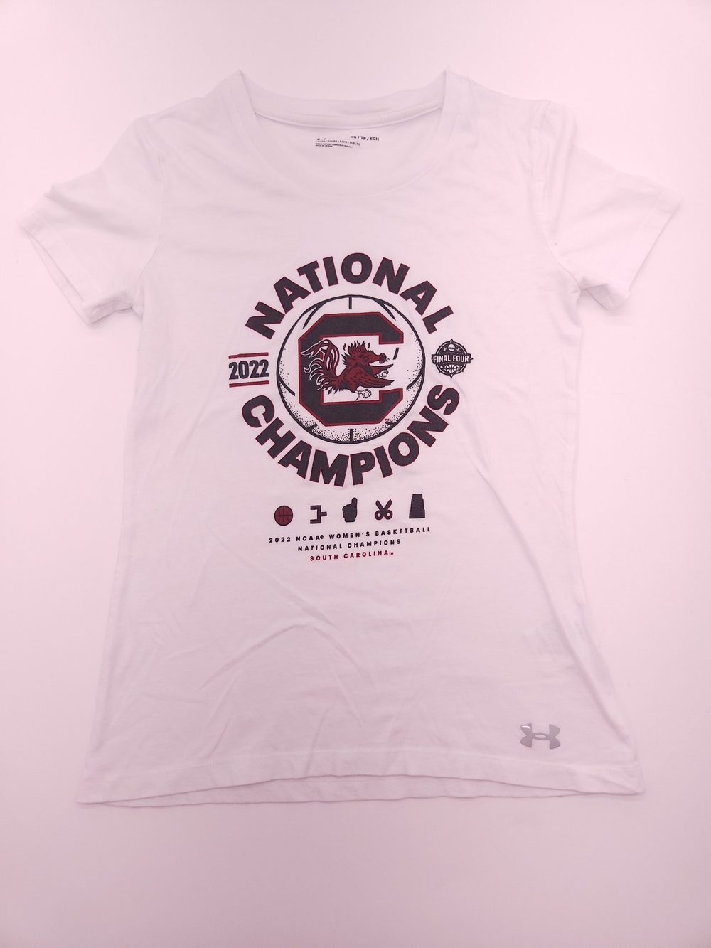 Under Armour South Carolina Gamecocks 2022 National Champions Tee Womens XS
